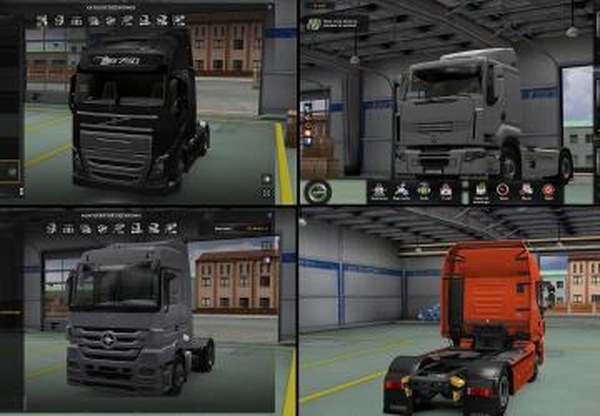 Новый фон в меню и мастерскойверсия 1.4 для Euro Truck Simulator 2 (v1.30.x, 1.31.x)