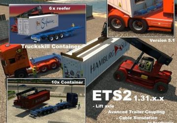Truckskill Trailer Reworkedверсия 30.06.18 для Euro Truck Simulator 2 (v1.31.x)