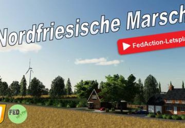 Карта «Nordfriesische Marsch»версия 2.4 для Farming Simulator 2019 (v1.4)