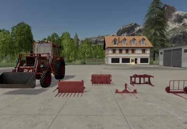 Пак ковшей и приспособленийверсия 1.0.0.0 для Farming Simulator 2019 (v1.4.x)