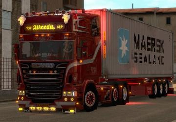 Scania Weeda *Sons of Anarchy*версия 28.06.18 для Euro Truck Simulator 2 (v1.31.x)