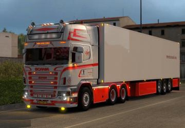 Scania Jesper Hansen + Trailerверсия 26.06.18 для Euro Truck Simulator 2 (v1.31.x)