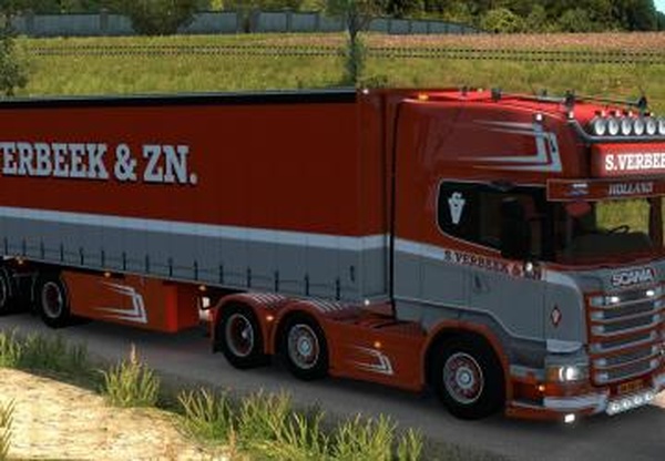 Scania R44O & Trailer S.Verbeekверсия 26.06.18 для Euro Truck Simulator 2 (v1.31.x)