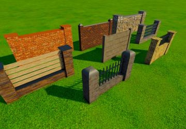 Pack Of Fences (Prefab*)версия 1.0.0.0 для Farming Simulator 2022