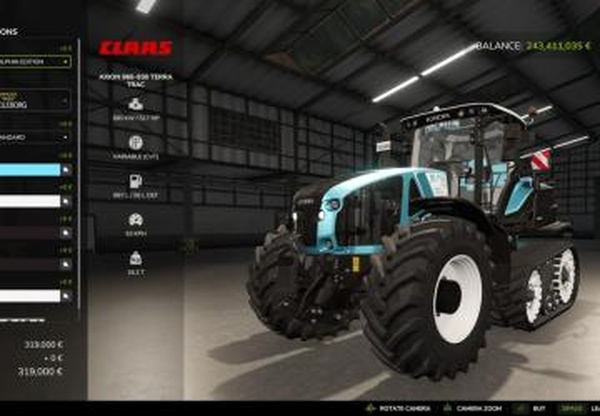 Claas Axion 960TT Dolphin Editionверсия 1.0.0.0 для Farming Simulator 2025