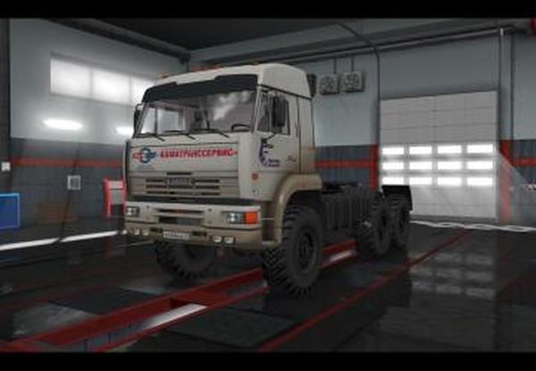 Скин КамазТрансСервис для  КамАЗ 65221версия 1.0 для Euro Truck Simulator 2 (v1.30.x, - 1.40.x)