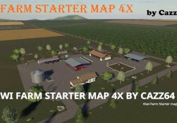 Карта «Kiwi Farm Starter»версия 3A для Farming Simulator 2019 (v1.4х)