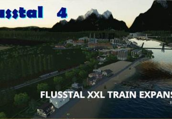 Карта «Flusstal XXL Train Expansion»версия 4.1.2 для Farming Simulator 2019 (v1.4х)