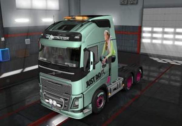 Скин Kate Emerson для Volvo FHверсия 1.0 для Euro Truck Simulator 2 (v1.31.x)