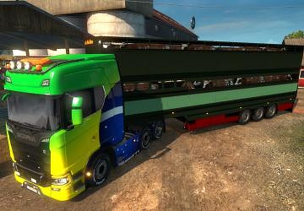 Прицеп скотовоз «Livestock»версия 1.0 для Euro Truck Simulator 2 (v1.31.x)