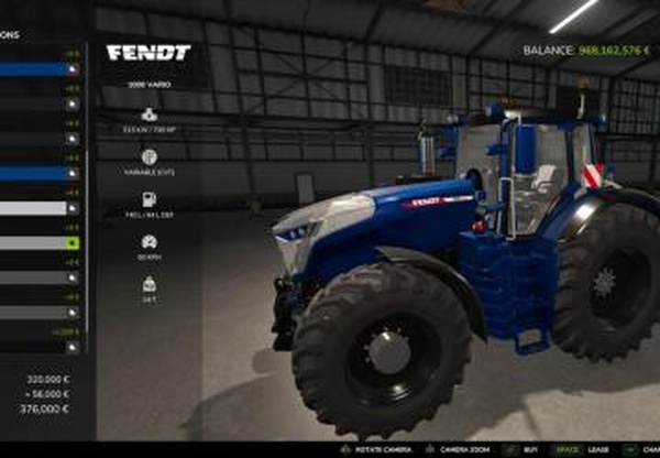 Fendt 1000 Series Editверсия 1.0.0.0 для Farming Simulator 2025