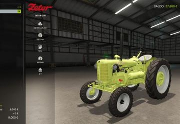 Zetor 25Kверсия 1.0.0.0 для Farming Simulator 2025