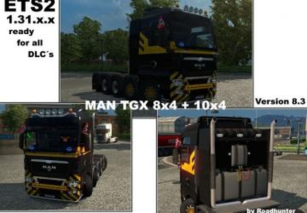 MAN TGX 8×4 10×4версия 8.3 для Euro Truck Simulator 2 (v1.31.x, 1.32.x)