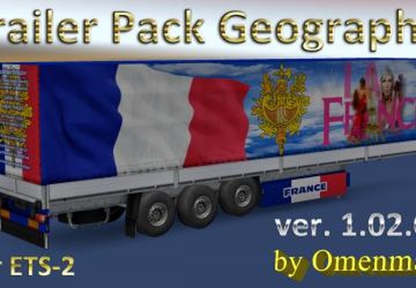 Trailer Pack Geographicверсия 1.02.01 для Euro Truck Simulator 2 (v1.31.x)