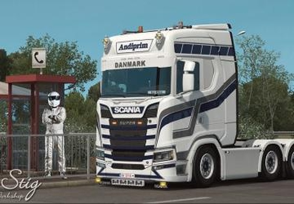 Скин «Andiprim» для Scania S Next Genверсия 1.0 для Euro Truck Simulator 2 (v1.28.x, - 1.31.x)