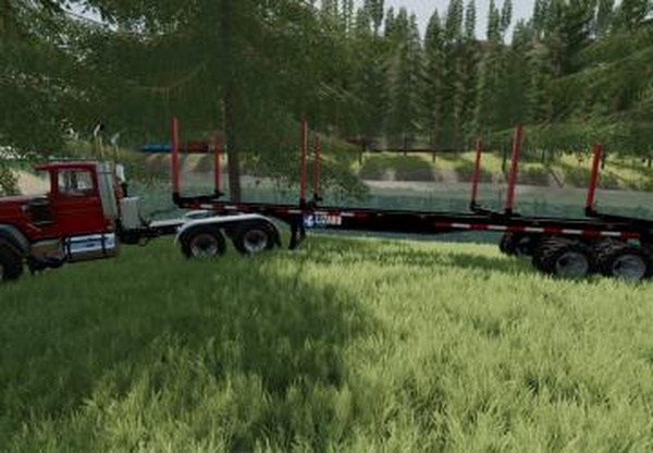 Lizard LT699 Semi Log Trailerверсия 1.0.0.0 для Farming Simulator 2022