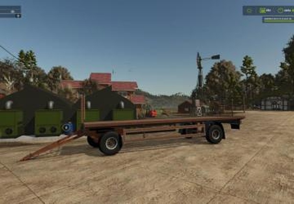 Old bale flatbed trailerверсия 1.0.0.0 для Farming Simulator 2025