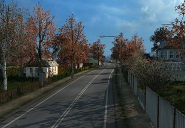 Late Autumn «Поздняя осень» Weather Modверсия 5.4 для Euro Truck Simulator 2 (v1.31.x)