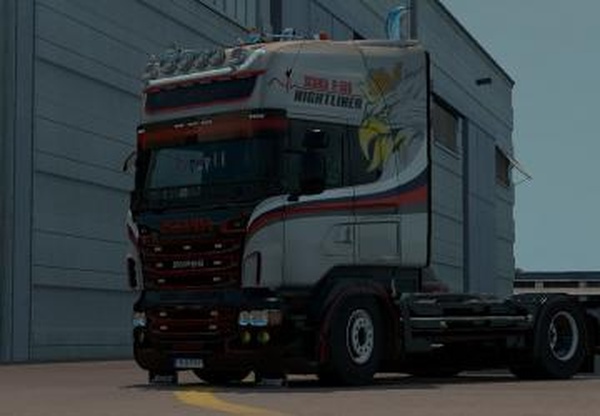 Скин V8-580 для Scania R&Sверсия 1.0 для Euro Truck Simulator 2 (v1.31.x)