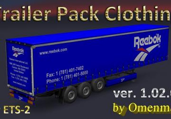 Trailer Pack Clothingверсия 1.02.01 для Euro Truck Simulator 2 (v1.31.x)