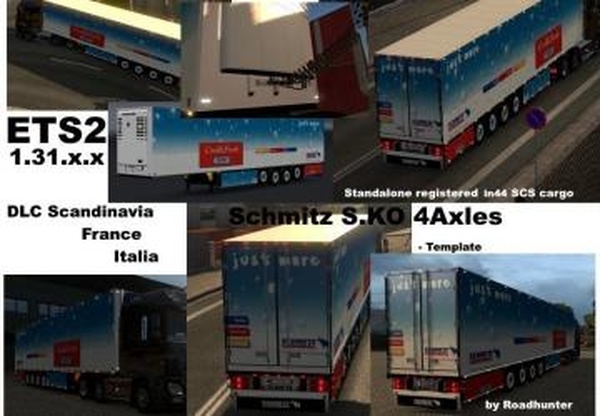 Schmitz Cargobull S.KO 4 axles Reeferверсия 1.2 для Euro Truck Simulator 2 (v1.31.x)