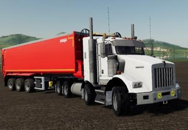 Kenworth T800B TwinSteerверсия 1.0.0.0 для Farming Simulator 2019 (v1.4х)