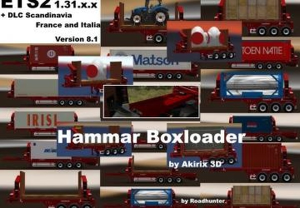 Hammar Boxloaderверсия 8.1 для Euro Truck Simulator 2 (v1.31.x)