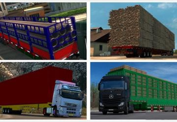 34 Chinese Style Trailer Bagsверсия 1.0 для Euro Truck Simulator 2 (v1.28.x, - 1.31.x)