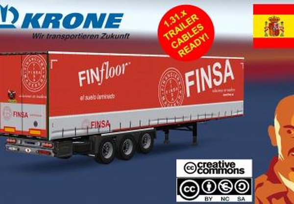 Прицеп Krone Profilinerверсия 1.0 для Euro Truck Simulator 2 (v1.31.x)
