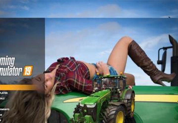 John Deere Girl Edition Menu Backgroundверсия 1.0.0.0 для Farming Simulator 2019 (v1.4х)