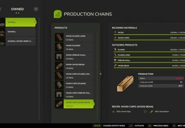 Wood Chips Sawmillверсия 1.0.0.0 для Farming Simulator 2025