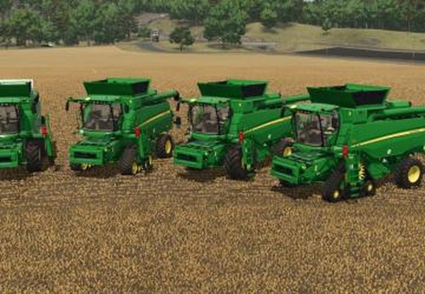 John Deere T-Series And 600X Headersверсия 1.0.0.0 для Farming Simulator 2025