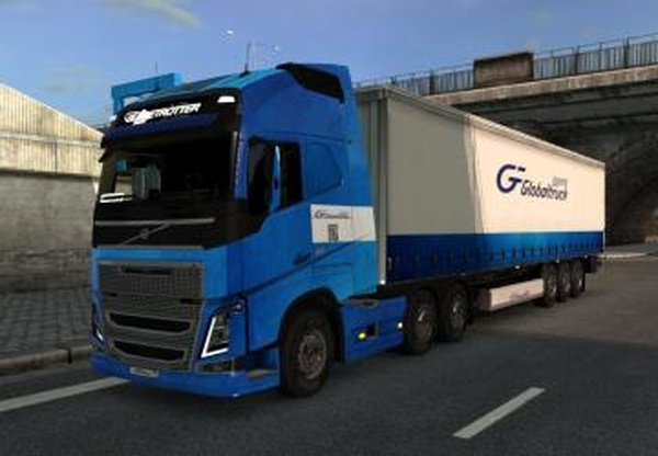 Комбо скин пак «Globaltruck Logistic» для Volvo 2012v1.0 для Euro Truck Simulator 2 (v1.28.x, 1.30.x)