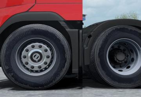 Грязные/изношенные колесаверсия 1.0 для Euro Truck Simulator 2 (v1.27.x, - 1.31.x)