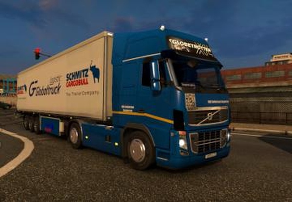 Комбо скин пак «Globaltruck Logistic» для Volvo 2009v1.0 для Euro Truck Simulator 2 (v1.28.x, 1.30.x)
