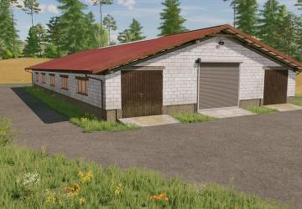 Cow Shed 42x22mверсия 1.0.0.1 для Farming Simulator 2022