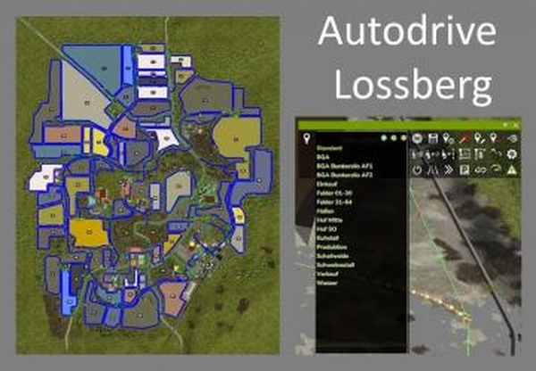 Autodrive Lossbergверсия 1.0.0.0 для Farming Simulator 2025