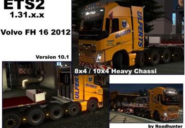Volvo FH 2012 8×4/10×4версия 10.1 для Euro Truck Simulator 2 (v1.31.x, 1.32.x)