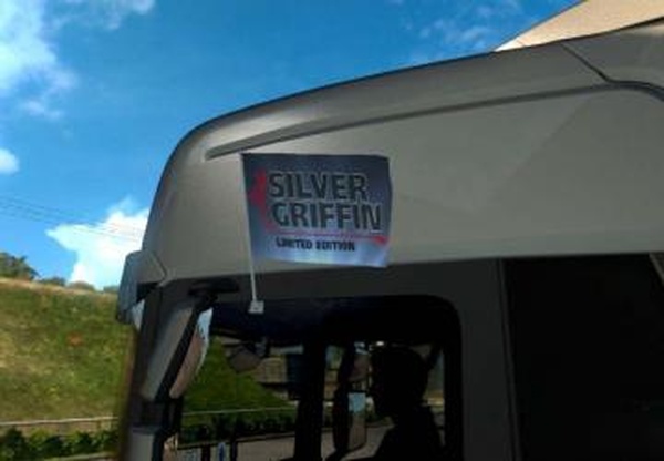 Scania Silver Griffin Limited Edition Flagsv1.0 для Euro Truck Simulator 2 (v1.24,-1.31.x)