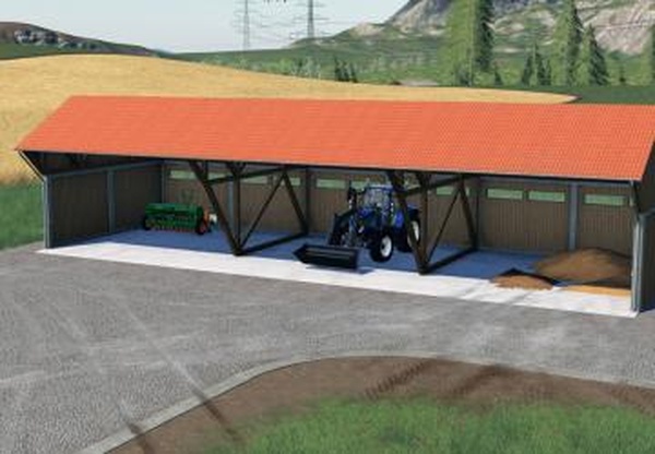 Machine Shelter With Lightingверсия 1.1.0.0 для Farming Simulator 2019 (v1.4х)