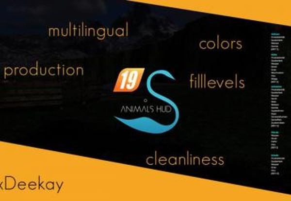 Animals Hudверсия 3.5 для Farming Simulator 2019 (v1.4х)