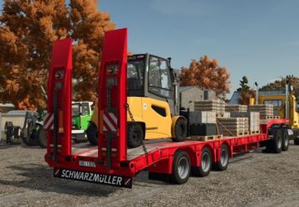Schwarzmueller 3 Axle Low Loaderверсия 1.0.0.0 для Farming Simulator 2025