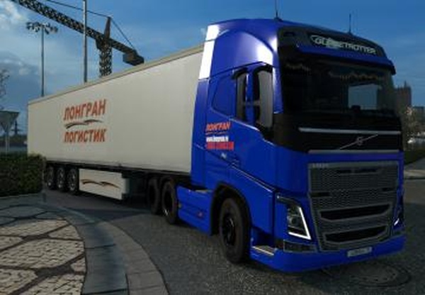 Комбо скин пак «Лонгран Логистик» для Volvo 2012v1.0 для Euro Truck Simulator 2 (v1.28.x, 1.30.x)