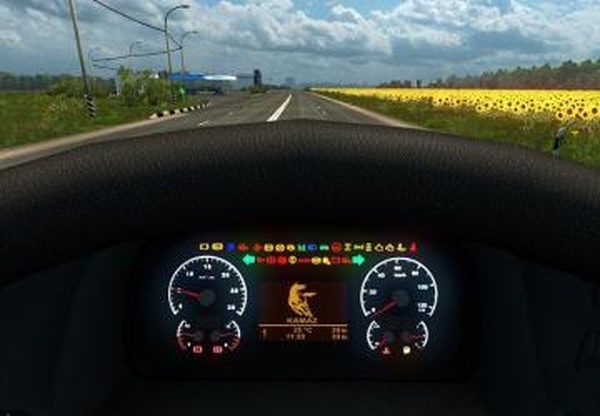 KAMAZ 5490 NEW Dashboardверсия 1.0 для Euro Truck Simulator 2 (v1.30.x, - 1.32.x)