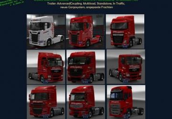 Комбо-пак «JBK Pack XPO»версия 2.0 для Euro Truck Simulator 2 (v1.28.x, 1.30.x)