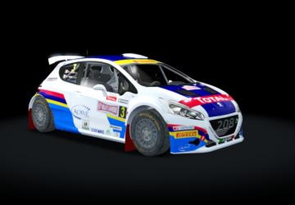 Peugeot 208 R5версия Rally Gravel by GR.TEAM 1.0 для Assetto Corsa