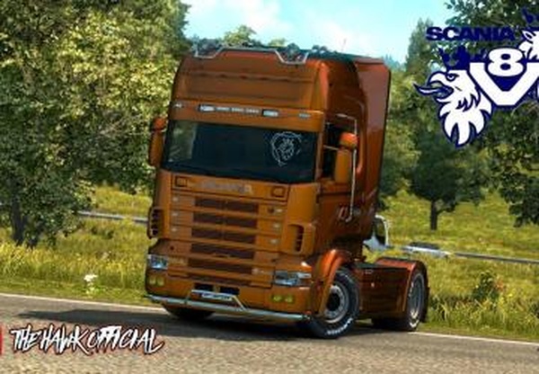 Open Pipe V8 Sound for Scania 4 Series RJLv1.0 для Euro Truck Simulator 2 (v1.30.x, - 1.36.x)