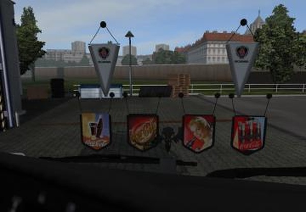 Coca-Cola Pennants Packверсия 1.0 для Euro Truck Simulator 2 (v1.21.x, - 1.31.x)