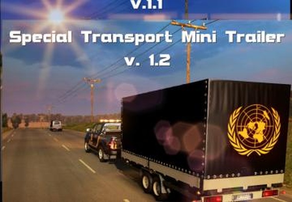 Special Transport Mini Trailerверсия 1.2 для Euro Truck Simulator 2 (v1.30.x)
