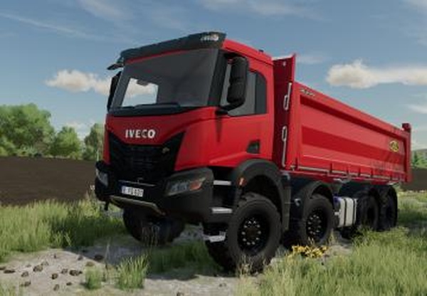 Iveco X-Way 8x8 Meiller Kipperверсия 1.0.2.0 для Farming Simulator 2022 (v1.6x)